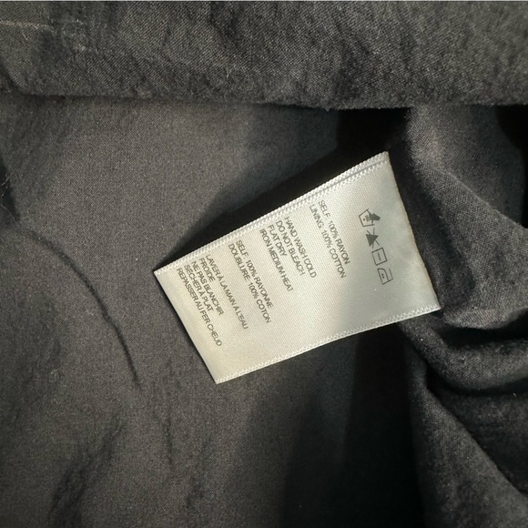 Urban Outfitters Textured Long Sleeve Frock mini Dress XS Xtra Small Black girly - Picture 9 of 9